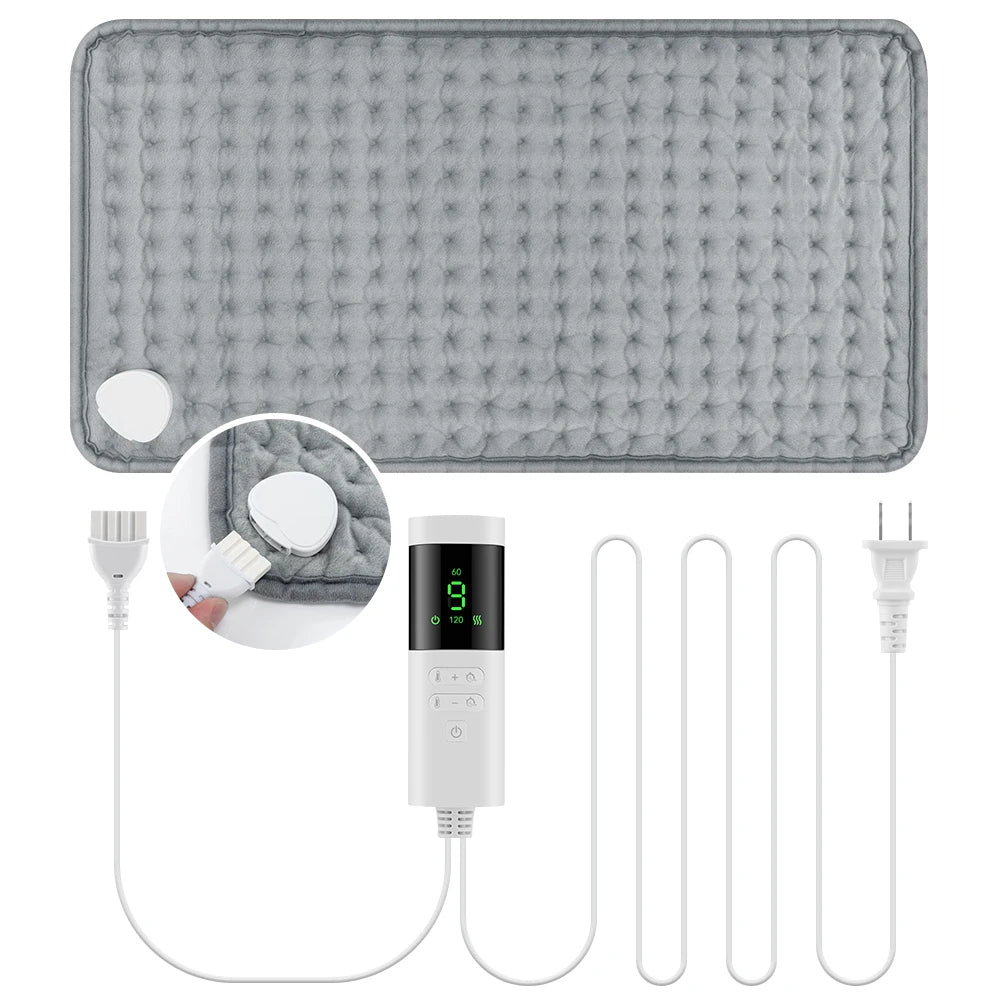 Almohadilla Eléctrica Calefactora 30×60 cm – 9 Niveles de Calor