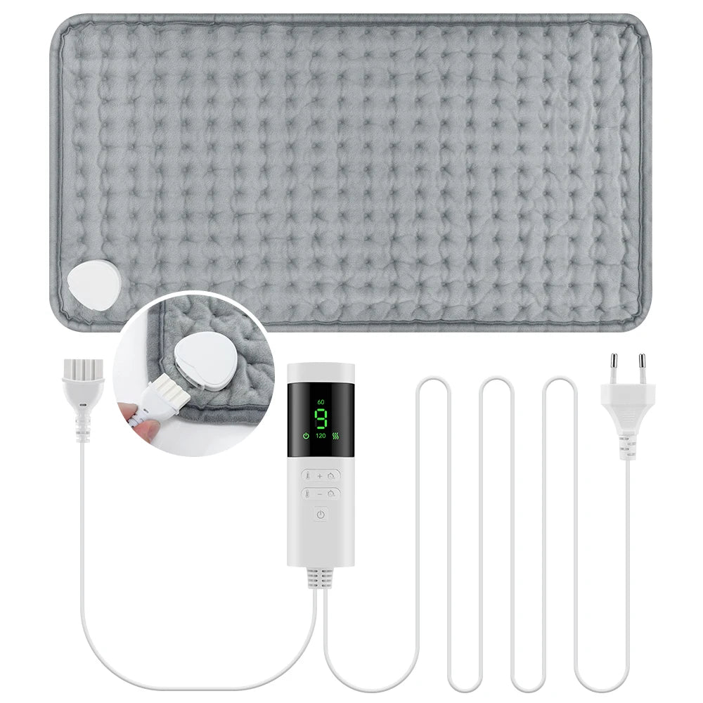 Almohadilla Eléctrica Calefactora 30×60 cm – 9 Niveles de Calor